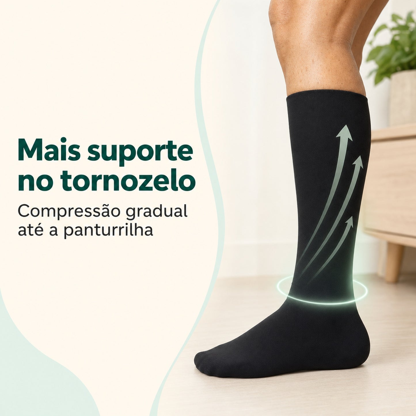 Mais suporte no tornozelo