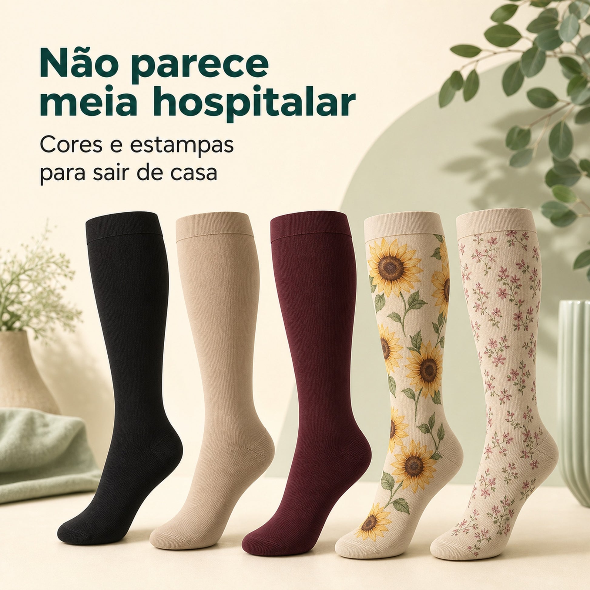 Não parece meia hospitalar