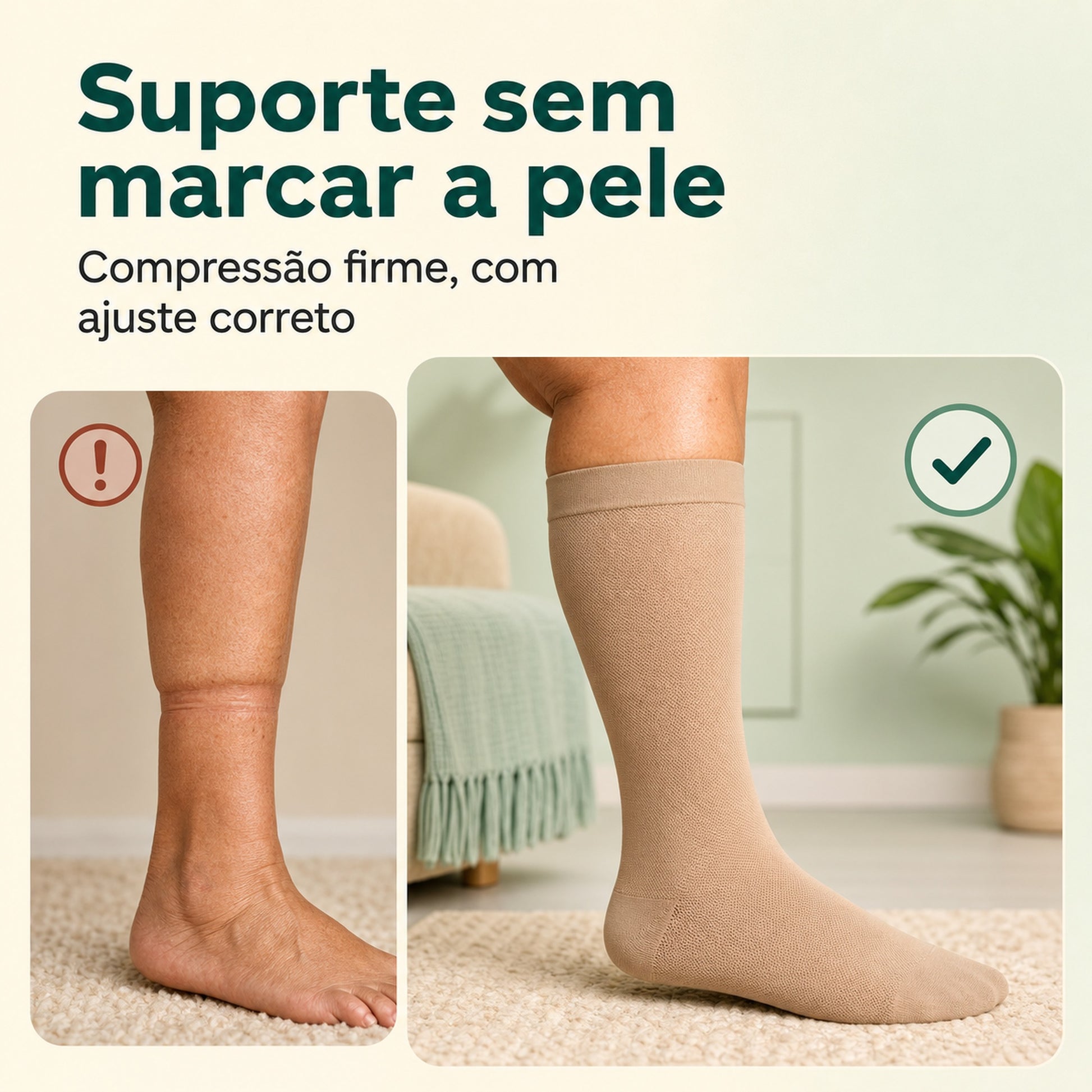 Suporte sem marcar a pele