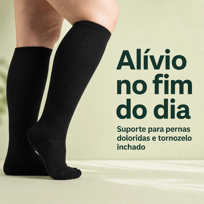 Meias de compressão Virelle para alívio no fim do dia