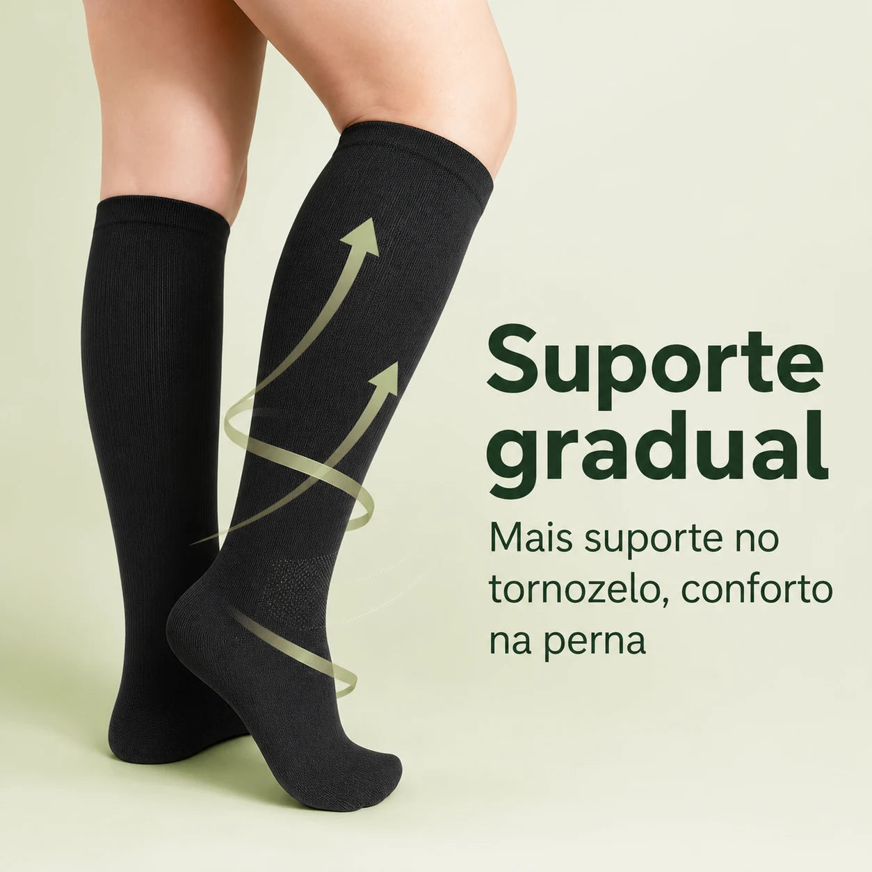 Suporte gradual no tornozelo e panturrilha